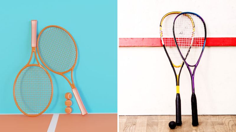 tennis vs squash racket